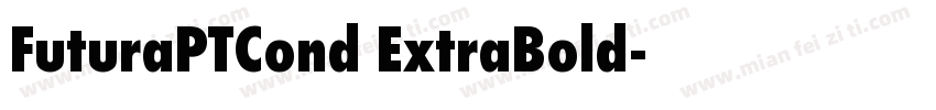 FuturaPTCond ExtraBold字体转换